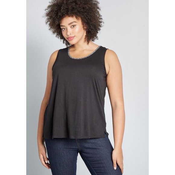 Modcloth | NWT Contrast in Action Knit Tank Top - Picture 12 of 13